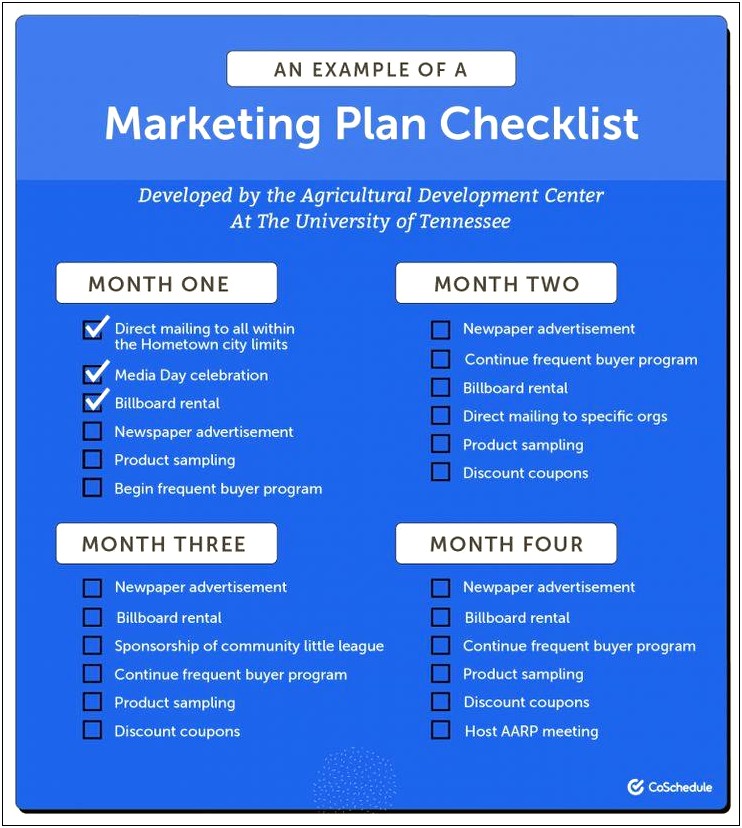 Small Business Sales Marketing Plan Template