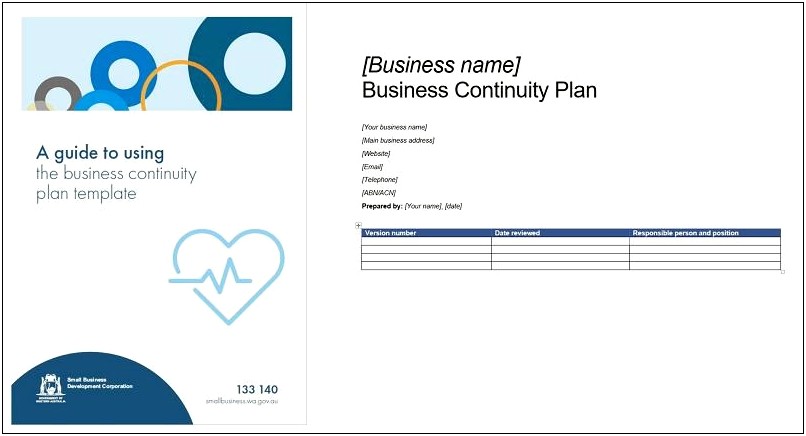 Small Business Wa Business Plan Template