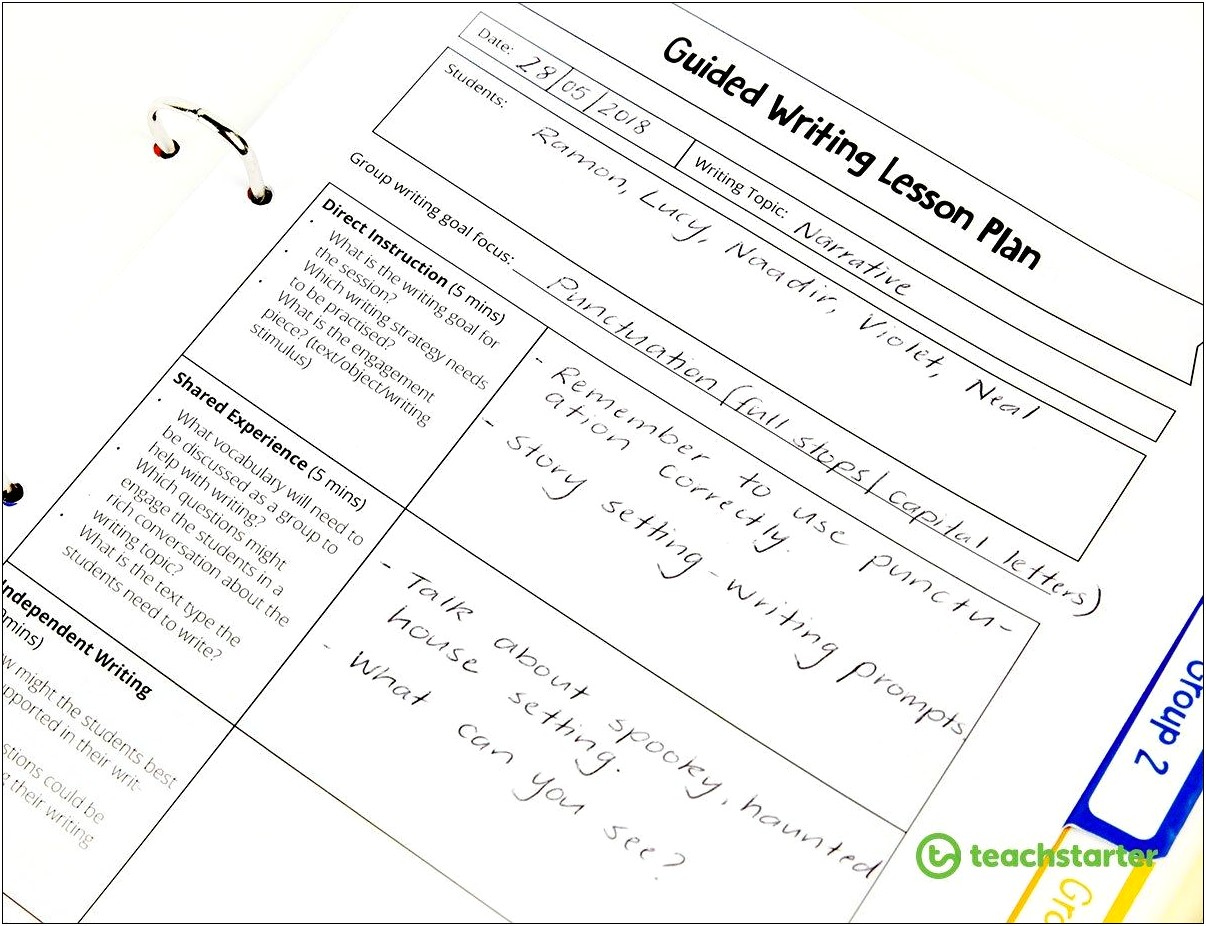 Small Group Reading Instruction Lesson Plan Template