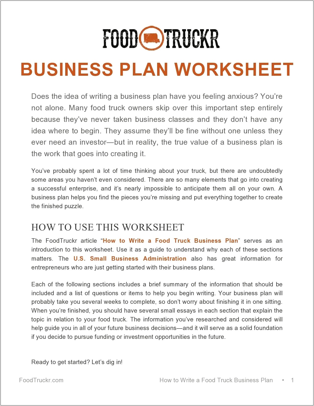 Small Restaurant Business Plan Template Pdf