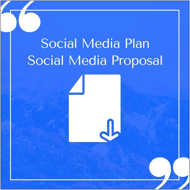 Social Media Content Plan Template Free