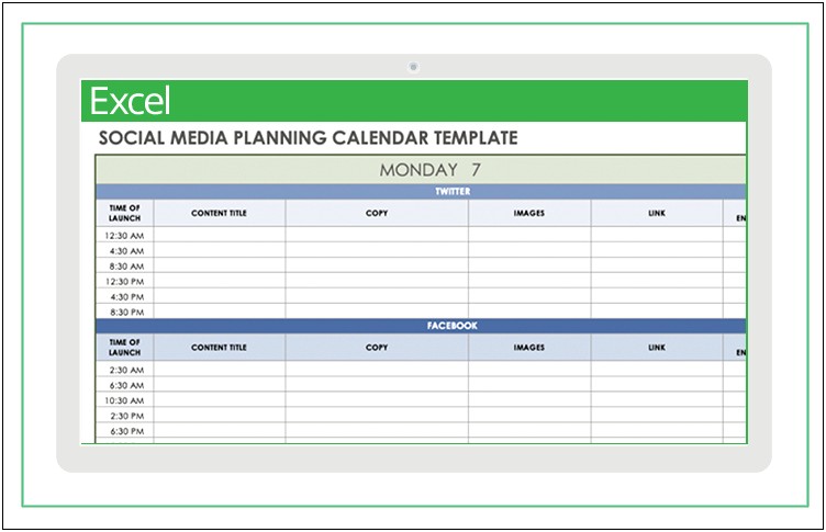 Social Media Plan For Events Templates