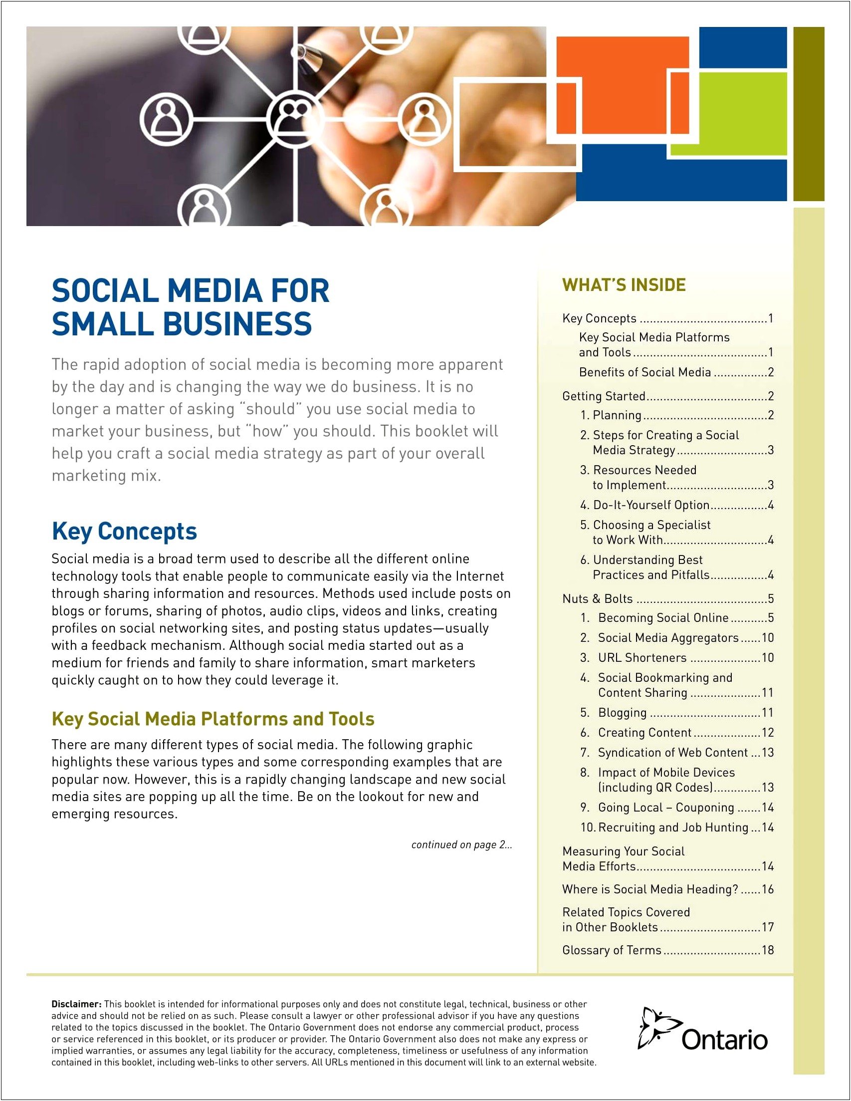 Social Media Plan Template For Small Business