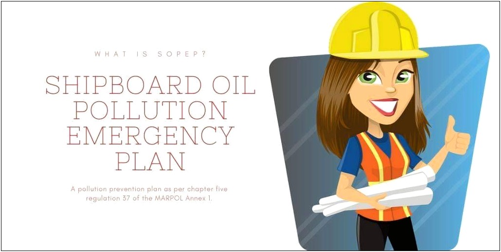 Sopep Template Shipboard Oil Pollution Emergency Plan