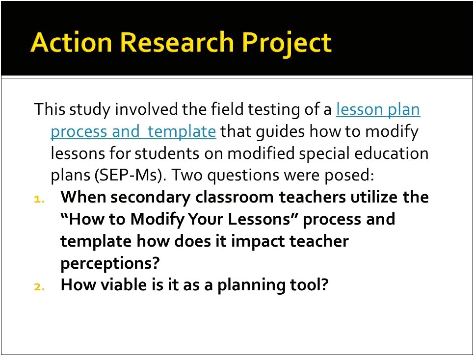 Special Education Pull Out Lesson Plan Template