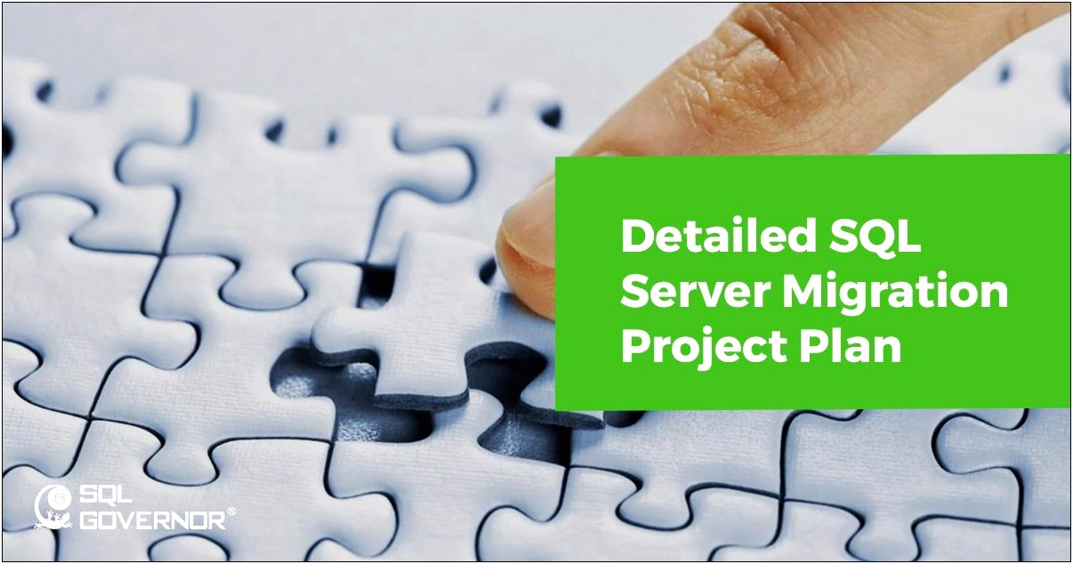 Sql Server Database Migration Plan Template