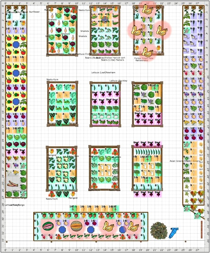 Square Foot Garden Plan Printable Template