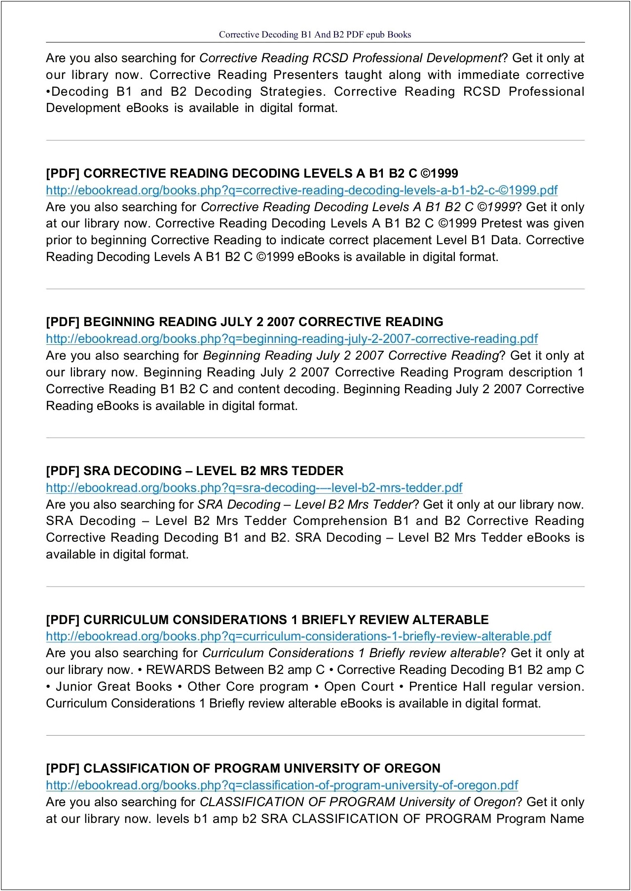 Sra Corrective Reading Lesson Plan Template