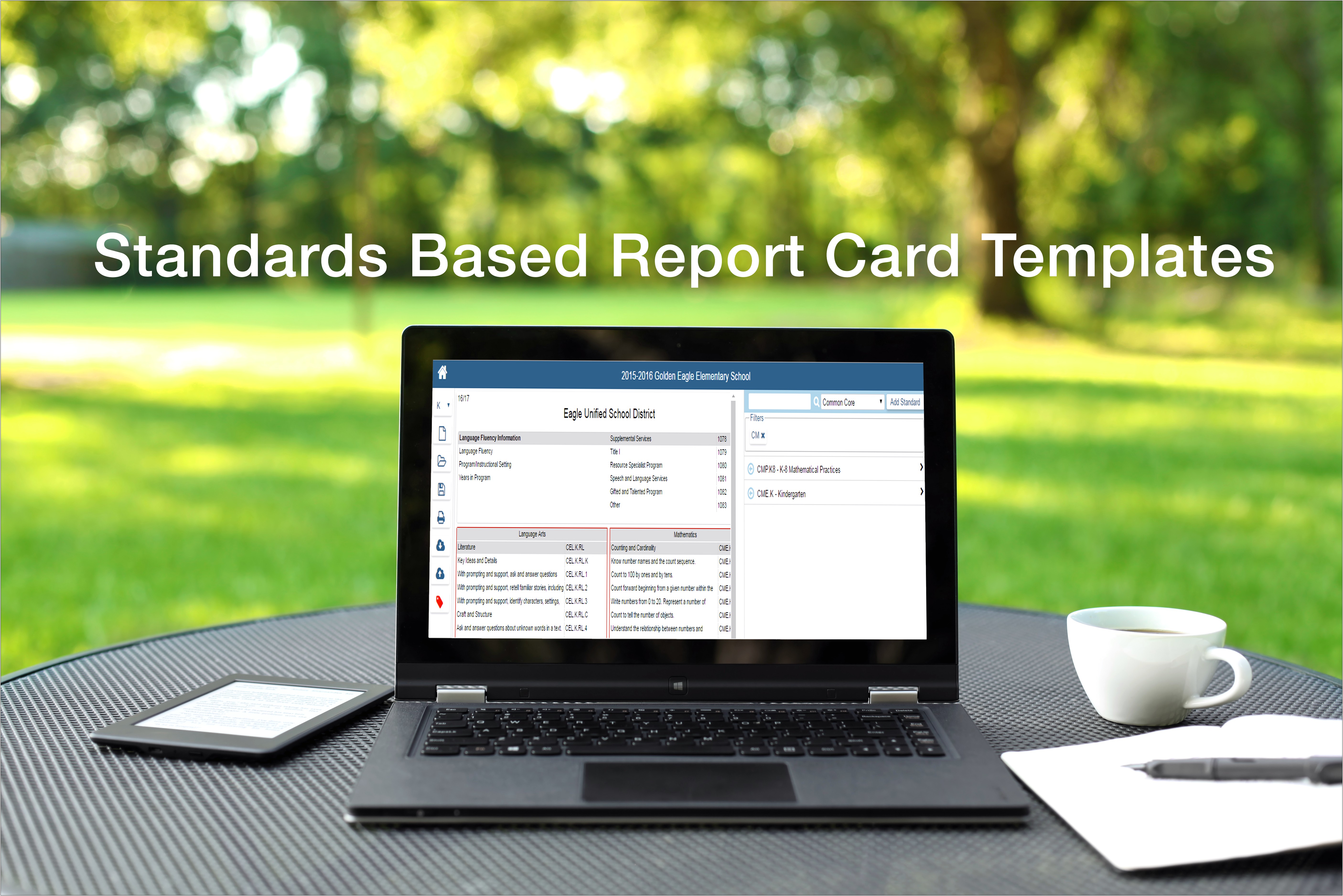 Standards Based Report Card Template Middle School