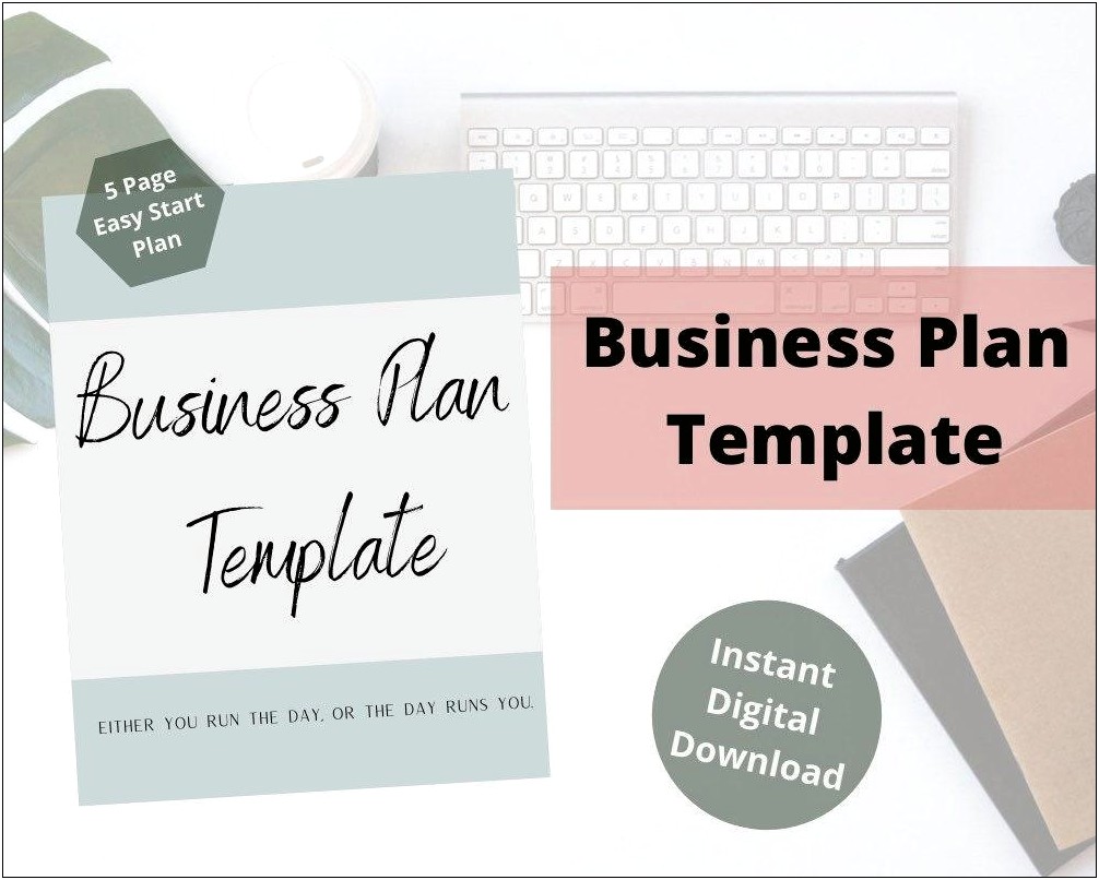 Startup Business Plan Template Free Printable