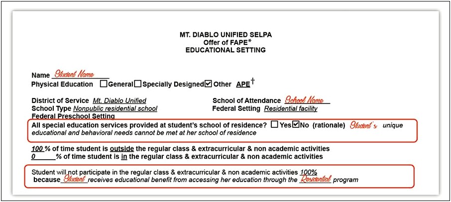 State Selpa Iep Template Transition Plan