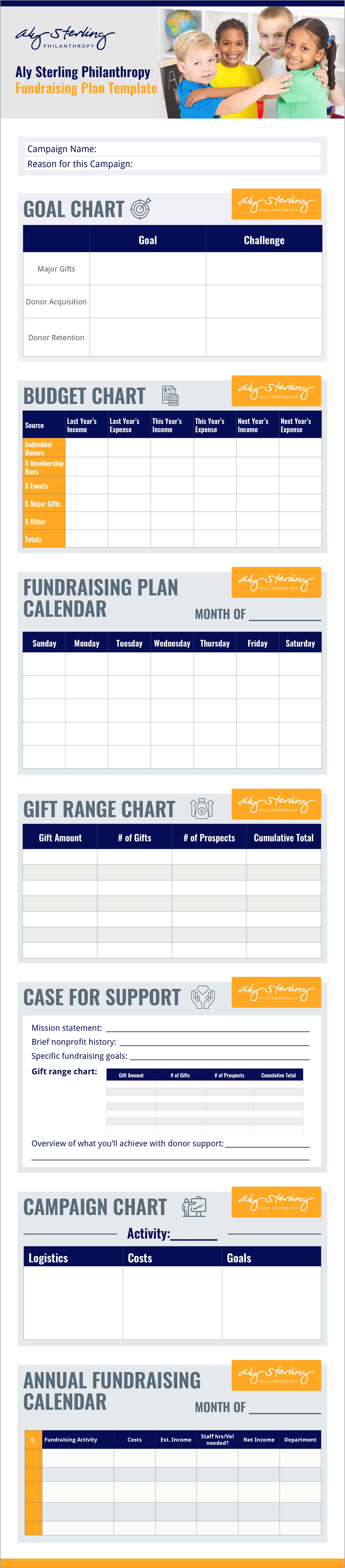 Step By Step Fundraising Plan Template