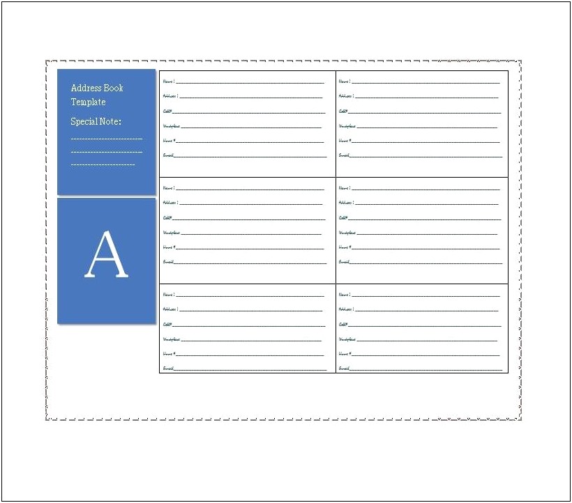 Storybook Address Label Templates Microsoft Word