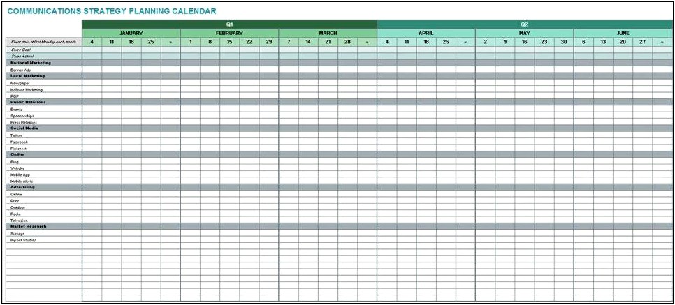 Strategic Communications Plans Template For Government