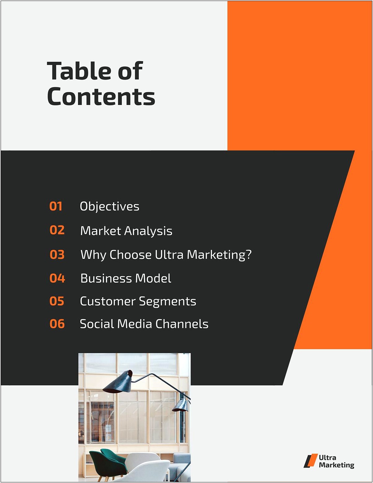 Strategic Plan Table Of Contents Template