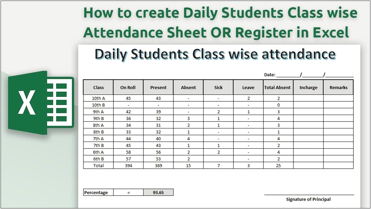 Student Attendance Sheet Template Microsoft Word