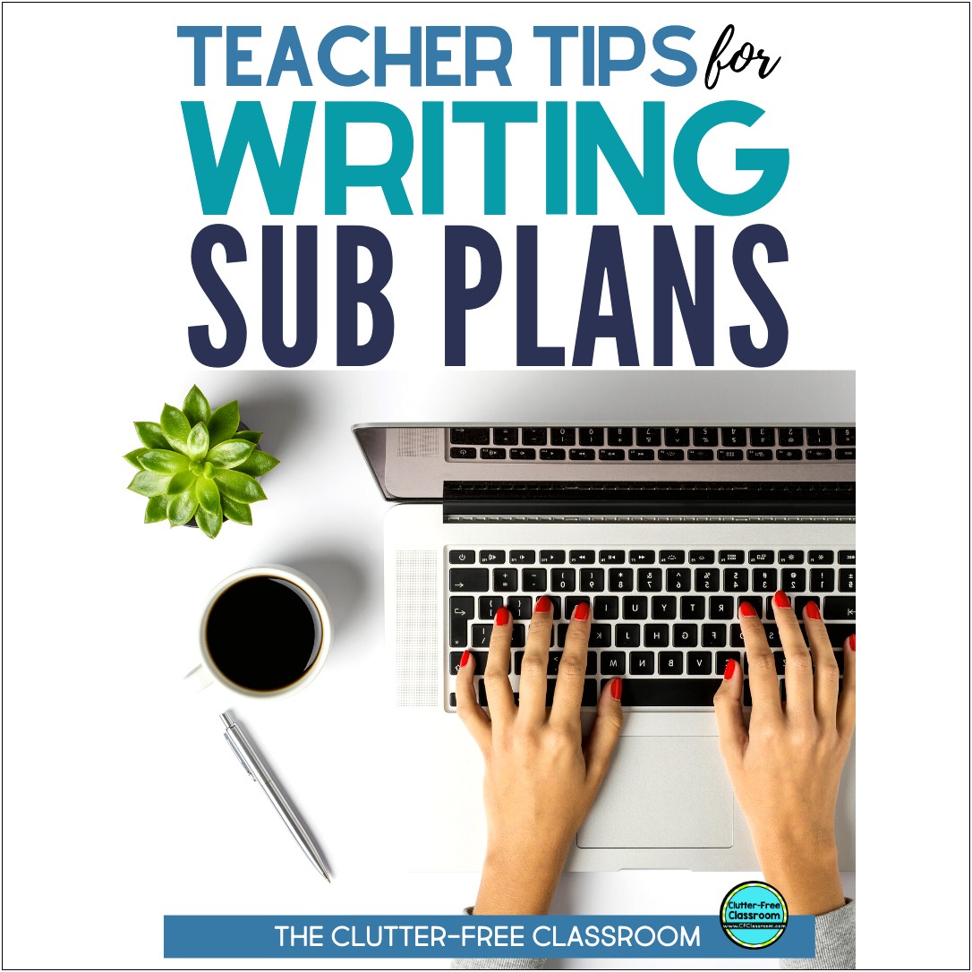 Sub Lesson Plan Template Middle School