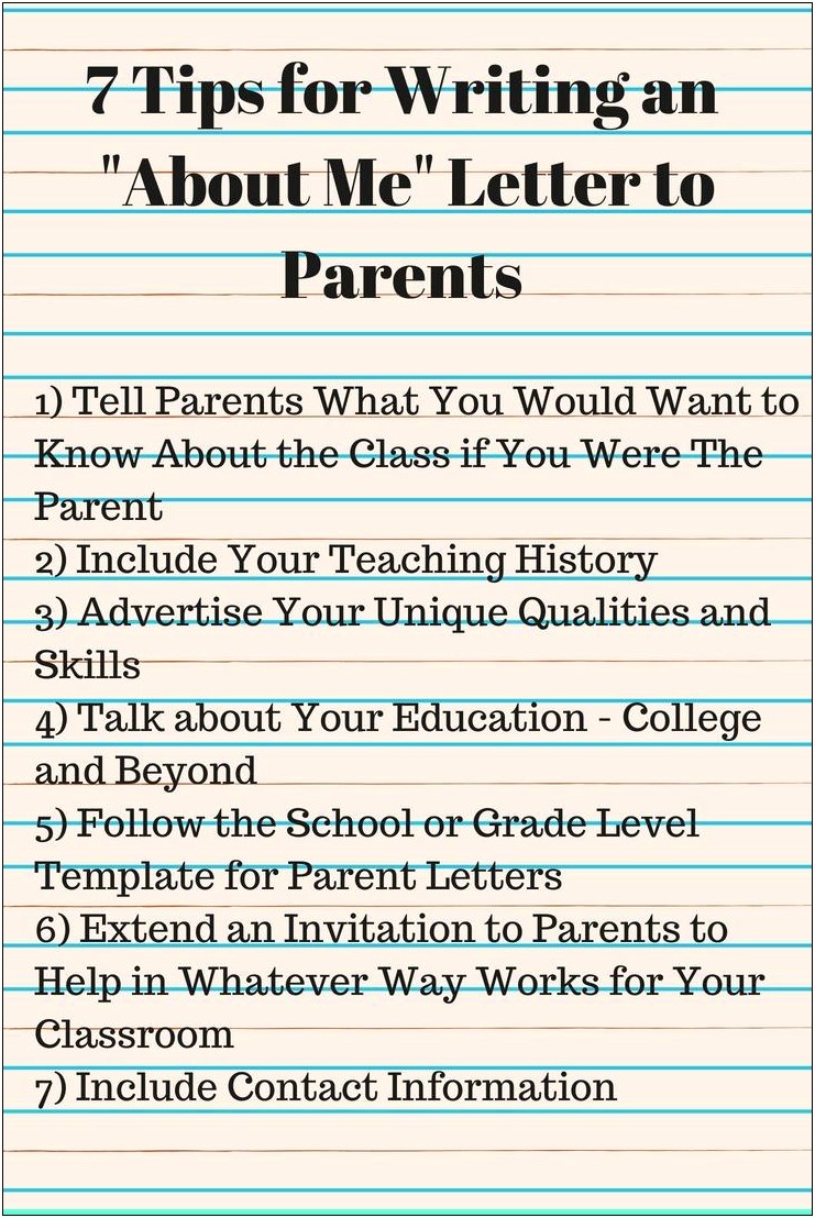 Summer Camp Welcome Letter To Parents Template