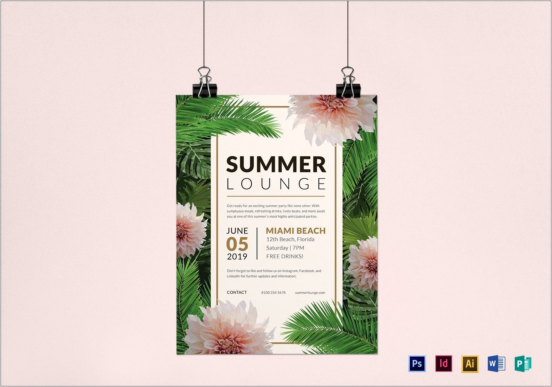 Summer Picnic Flyer Template Word Free