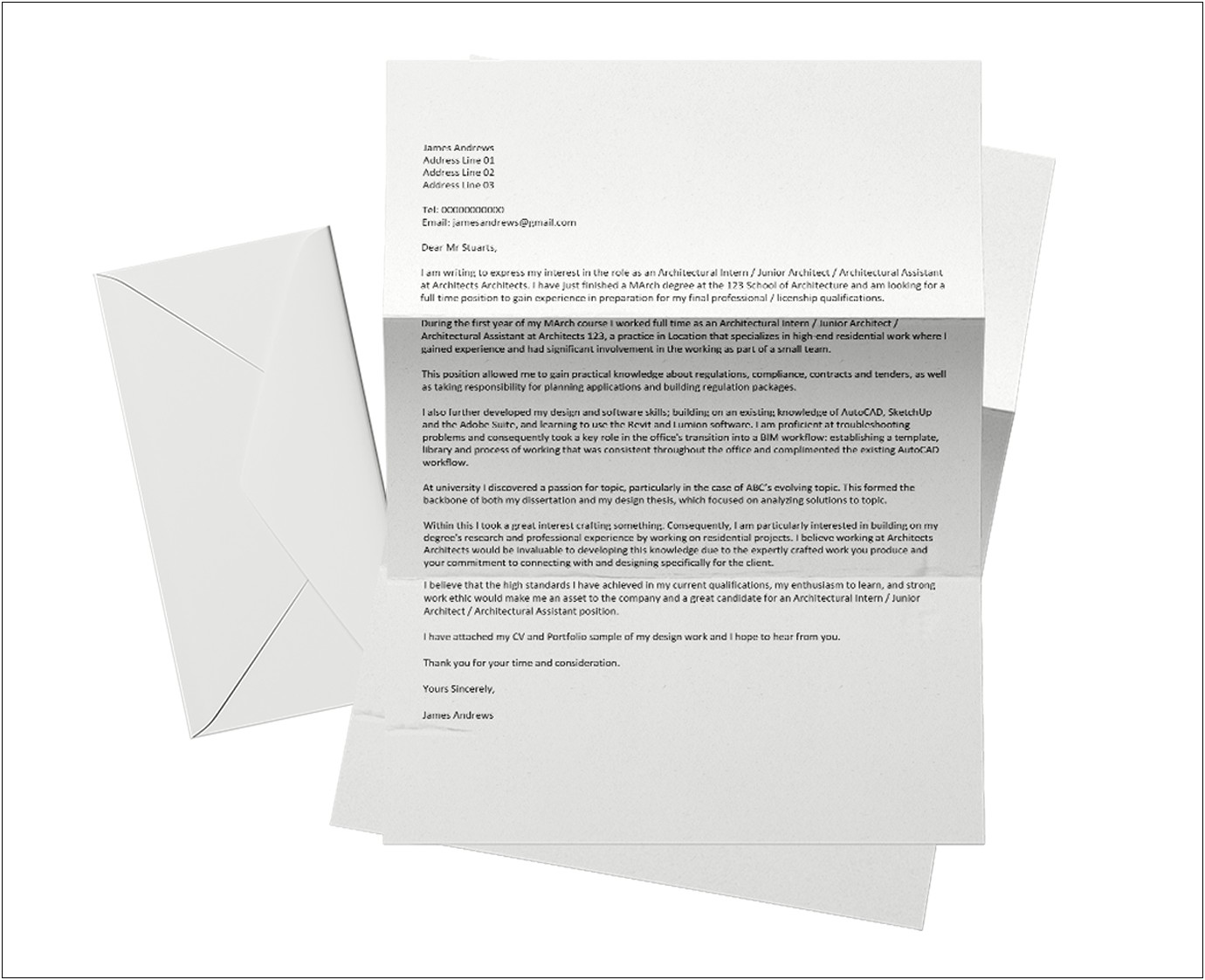 T Format T Bar Cover Letter Template