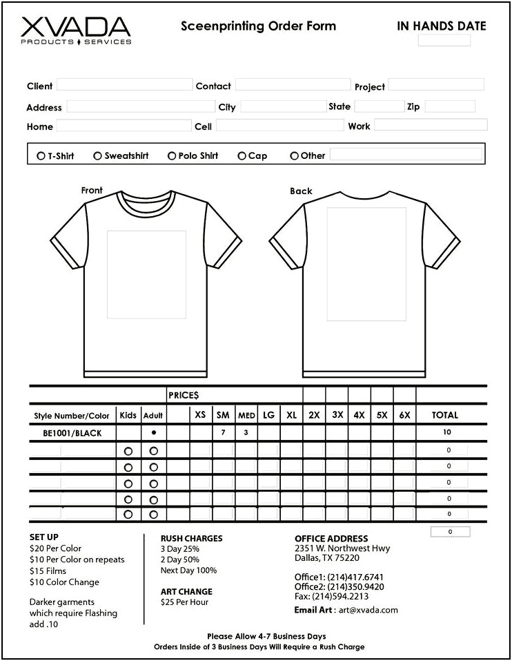 T Shirt Design Template Microsoft Word