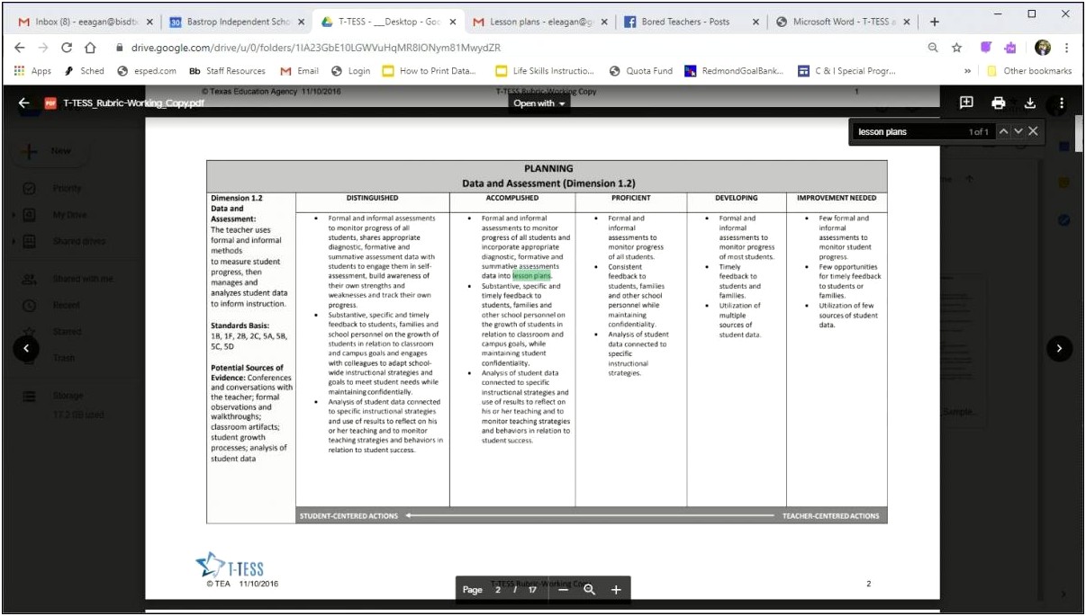 T Tess Lesson Plan Template 8th Grade History