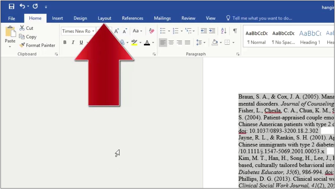 Tab A Paragraph In Word Template