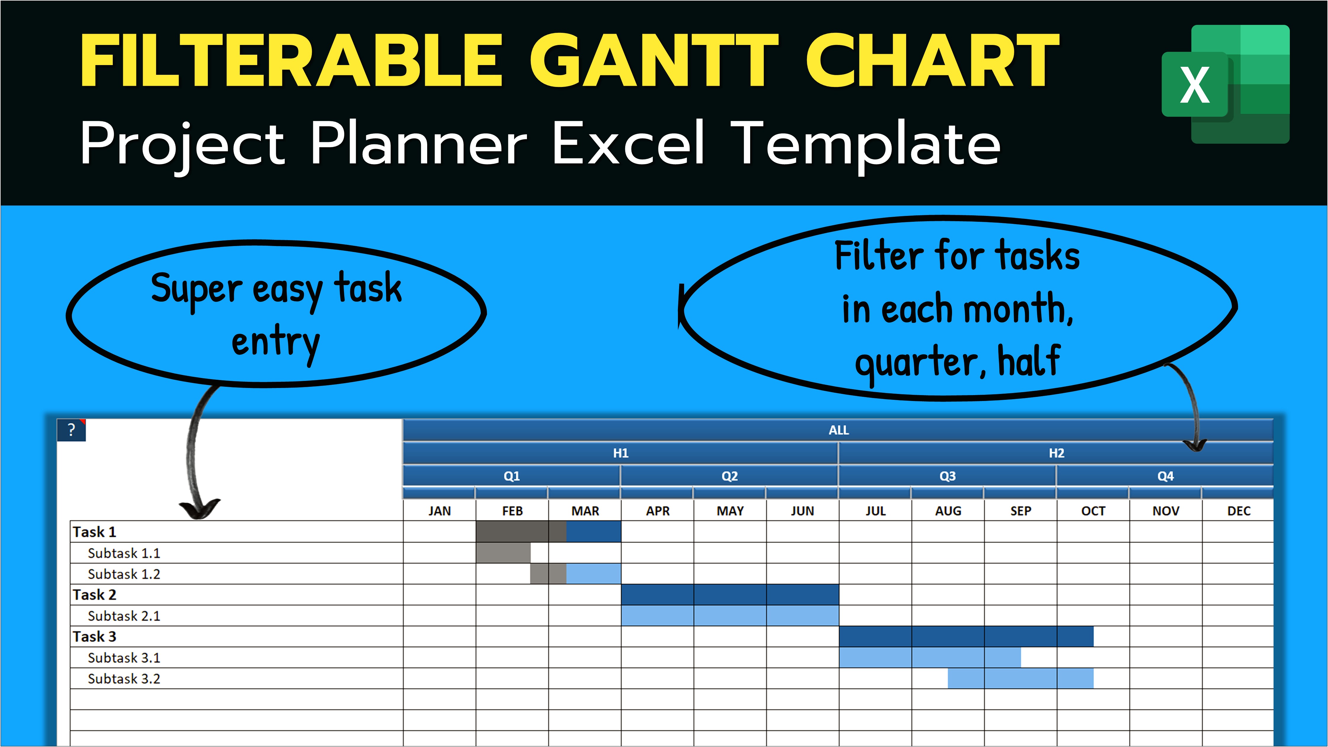 Task Management Excel Project Plan Template