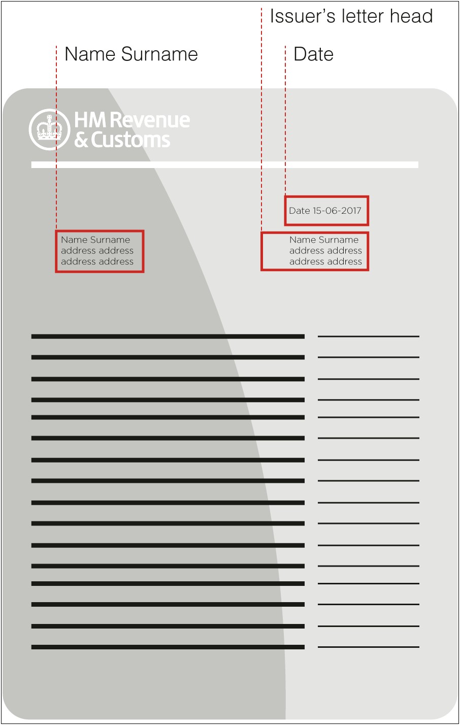 Tax Proof Of Address Letter Template