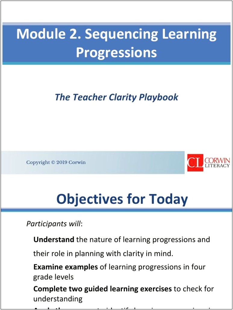 Teacher Clarity Playbook Lesson Plan Template