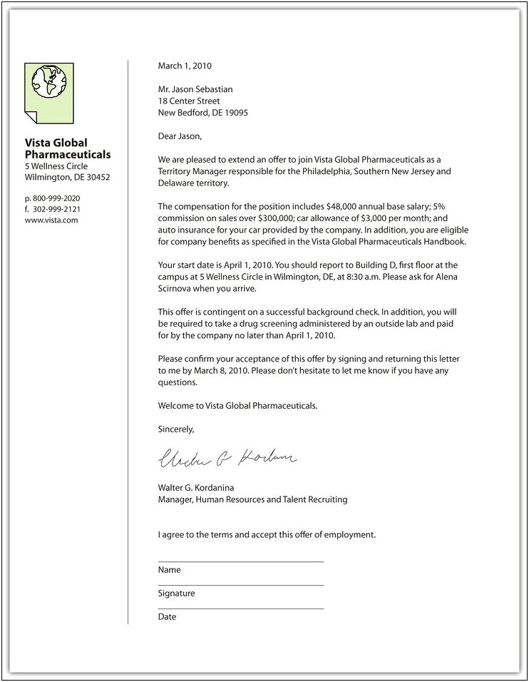 Teacher Interview Offer Letter Request Letter Template