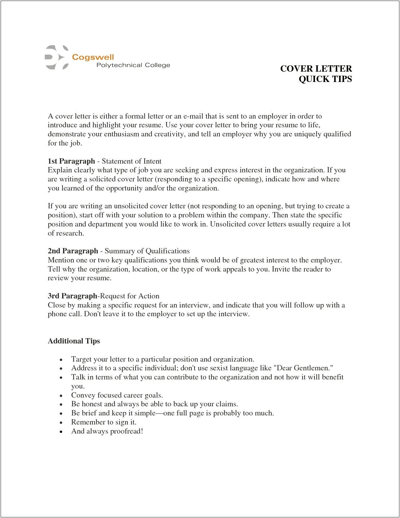 Teen Part Time Job Cover Letter Template