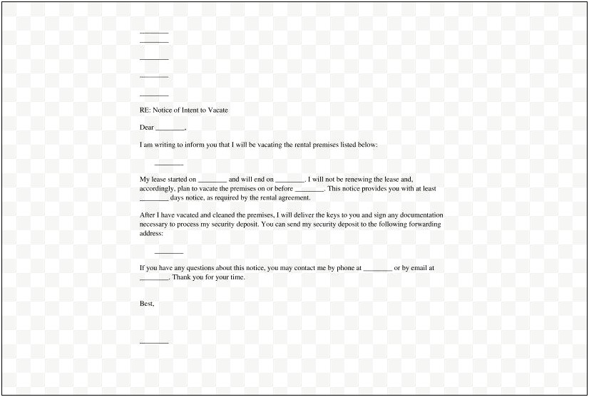 Template Business Letter Contract Non Renewal