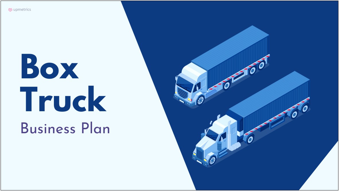 Template Business Plan For Truck Operations With Irp