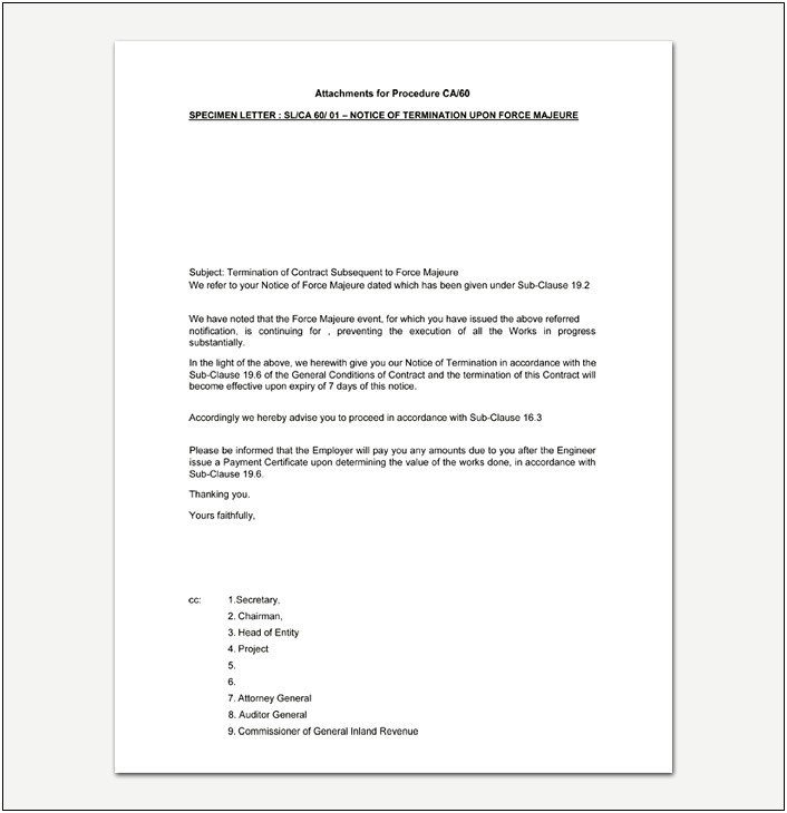 Template Cancellation Letter For Businessbrighthouse Account