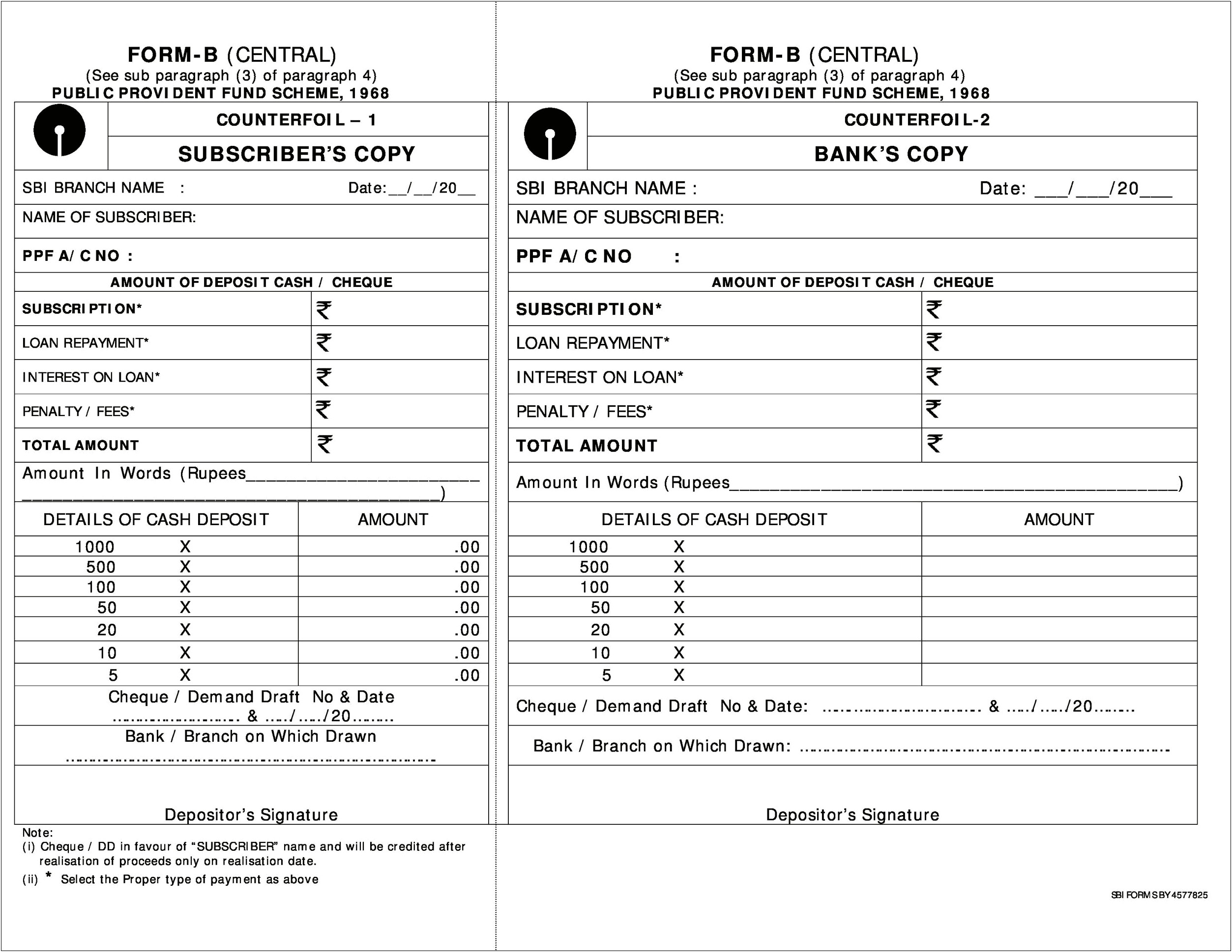 Template Checking Account Deposit Slip Word