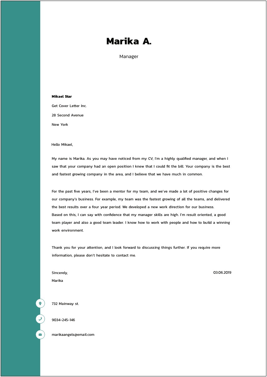 Template Cover Letter To Construction Company