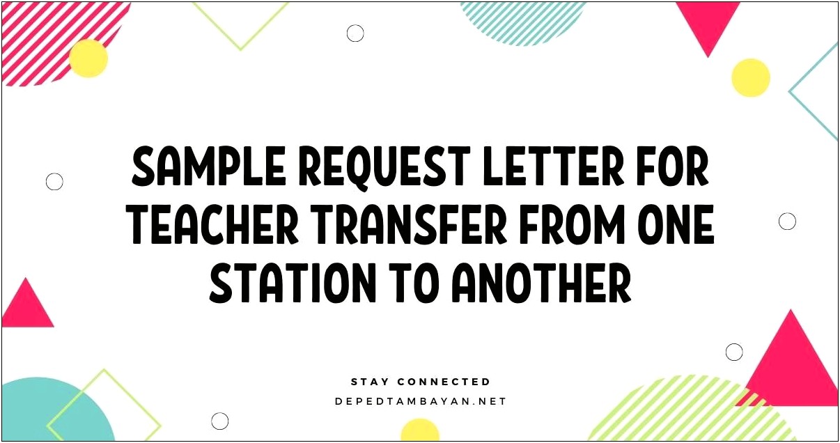 Template For Appeal Letter For School Transfer