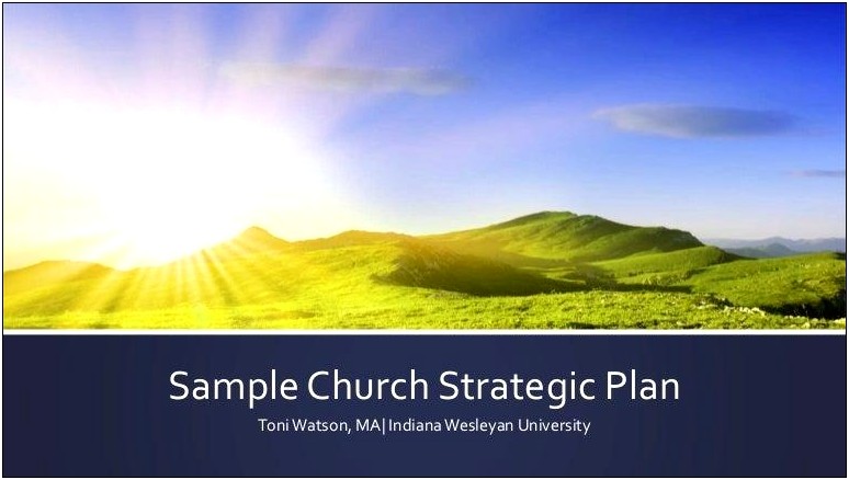 Template For Church Strategic Plan.doc