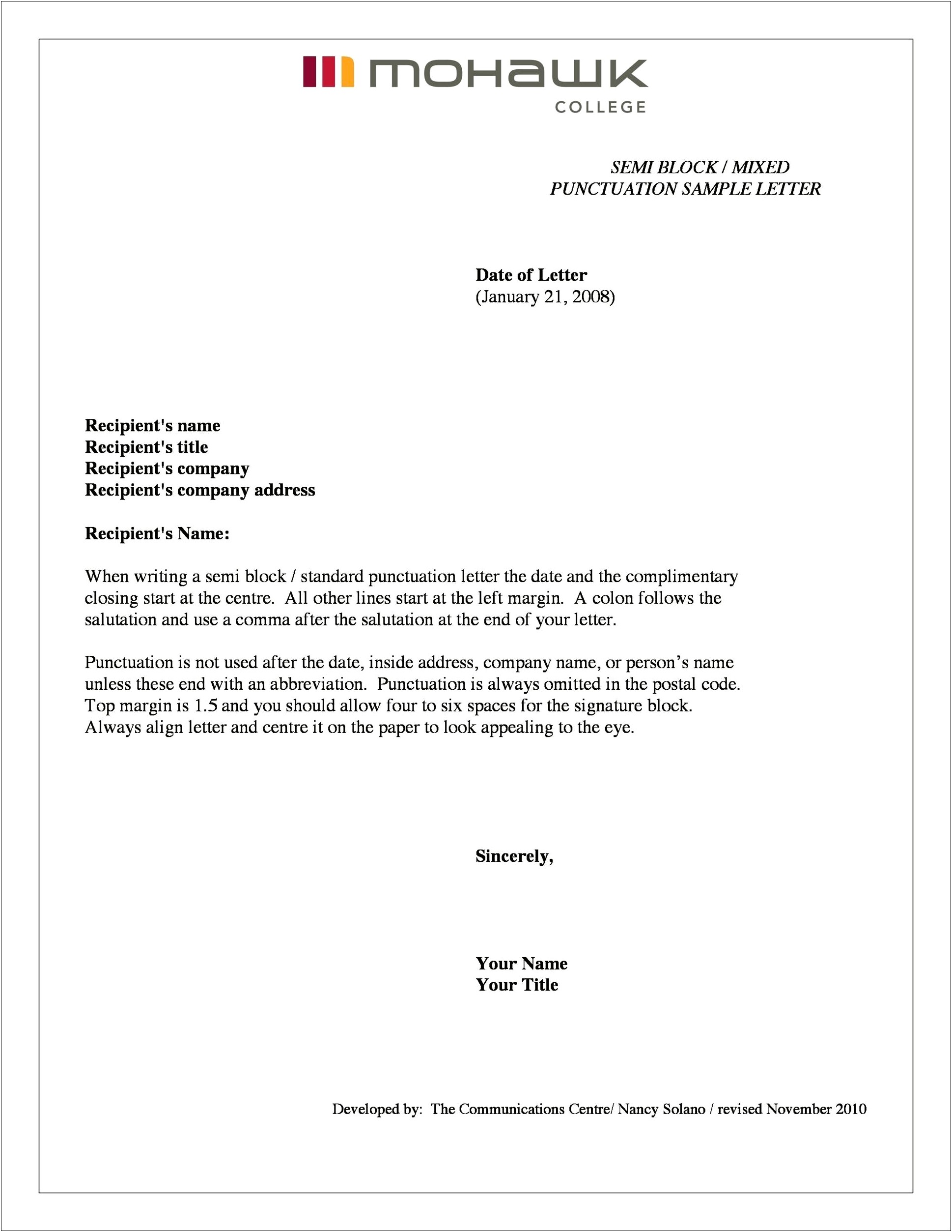 Template For Commercial Service Closure Letter