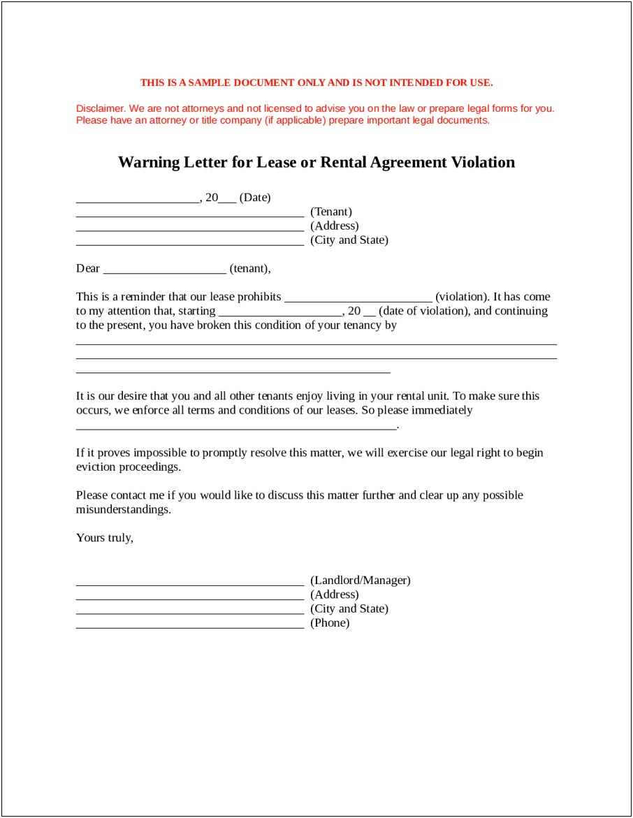 Template For Early Termination Of Lease Letter