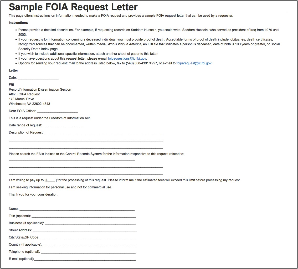 Template For Explanation Letter To Homeland Security