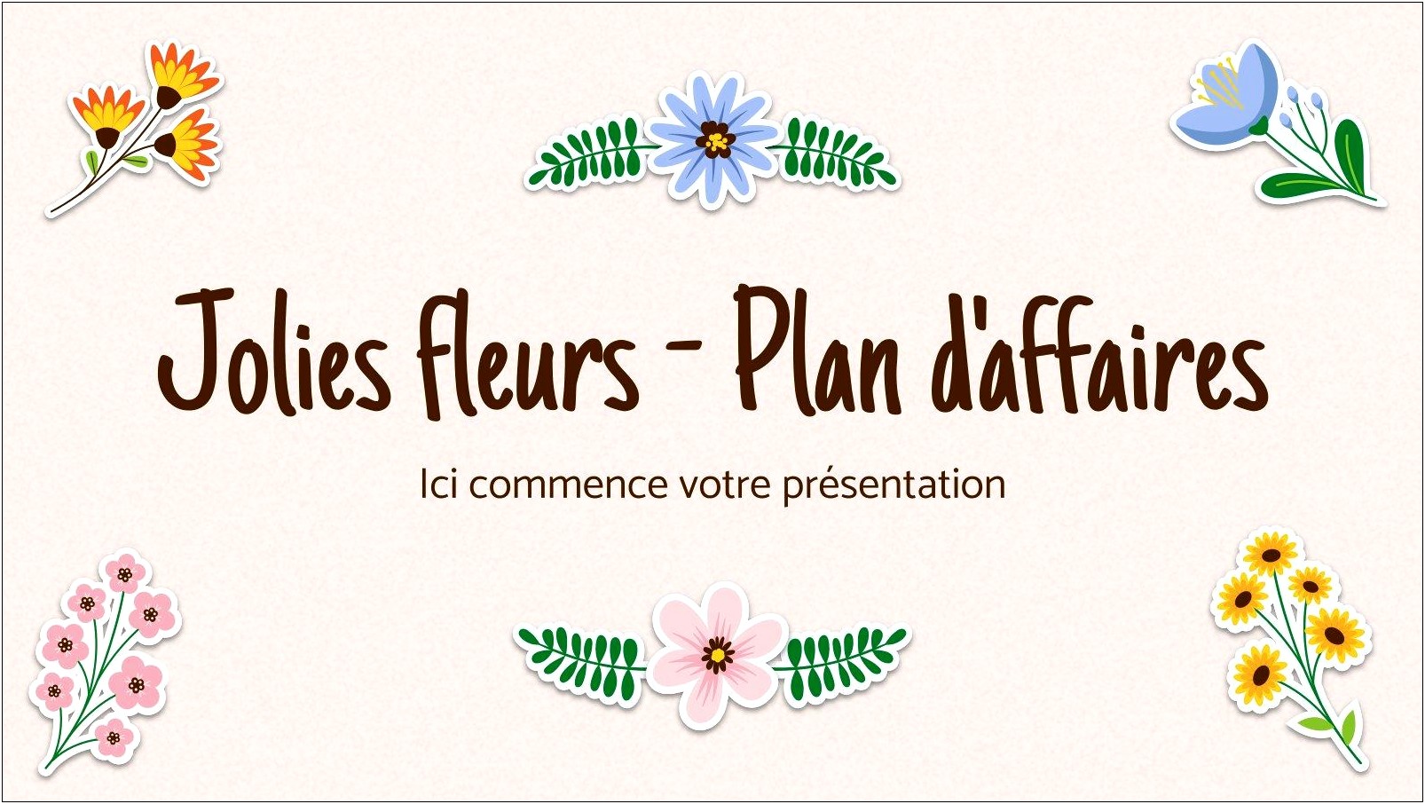 Template For Floral Designer Buisness Plan