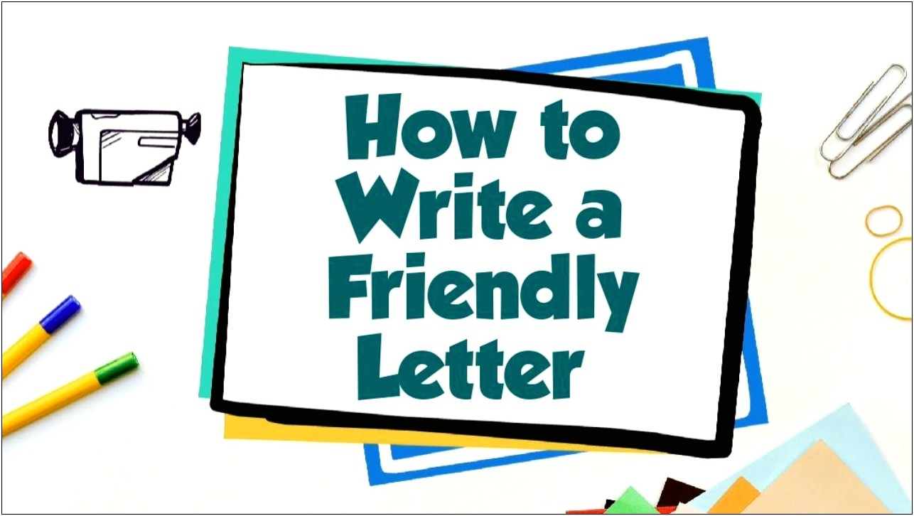 Template For Friendly Letter First Grade