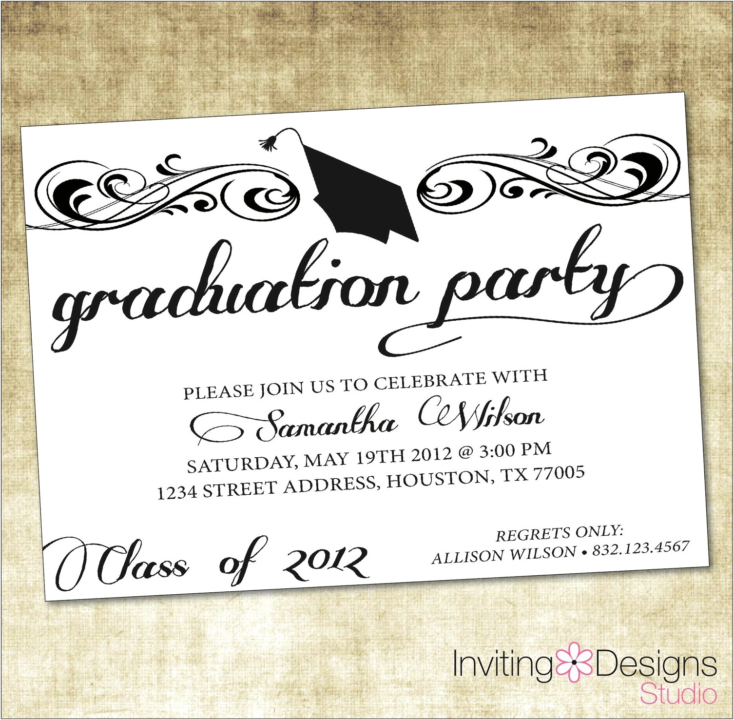 Template For Graduation Invitations In Word