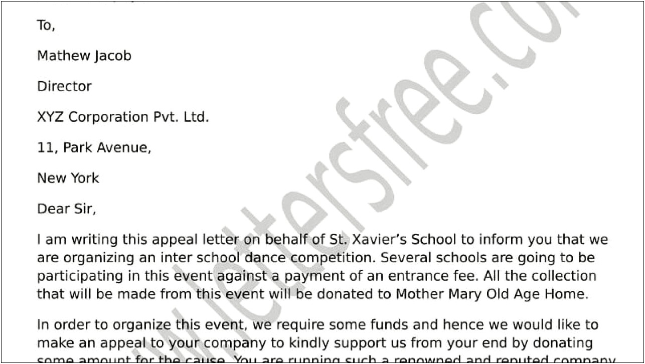 Template For Letter Informing Parent Live With You