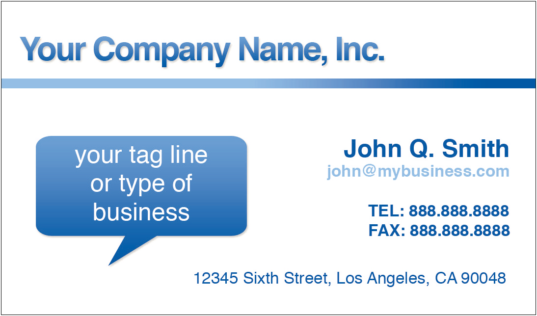 Template For Name Cards In Microsoft Words