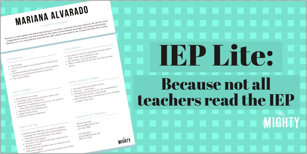 Template For Person Centered Planning With Students