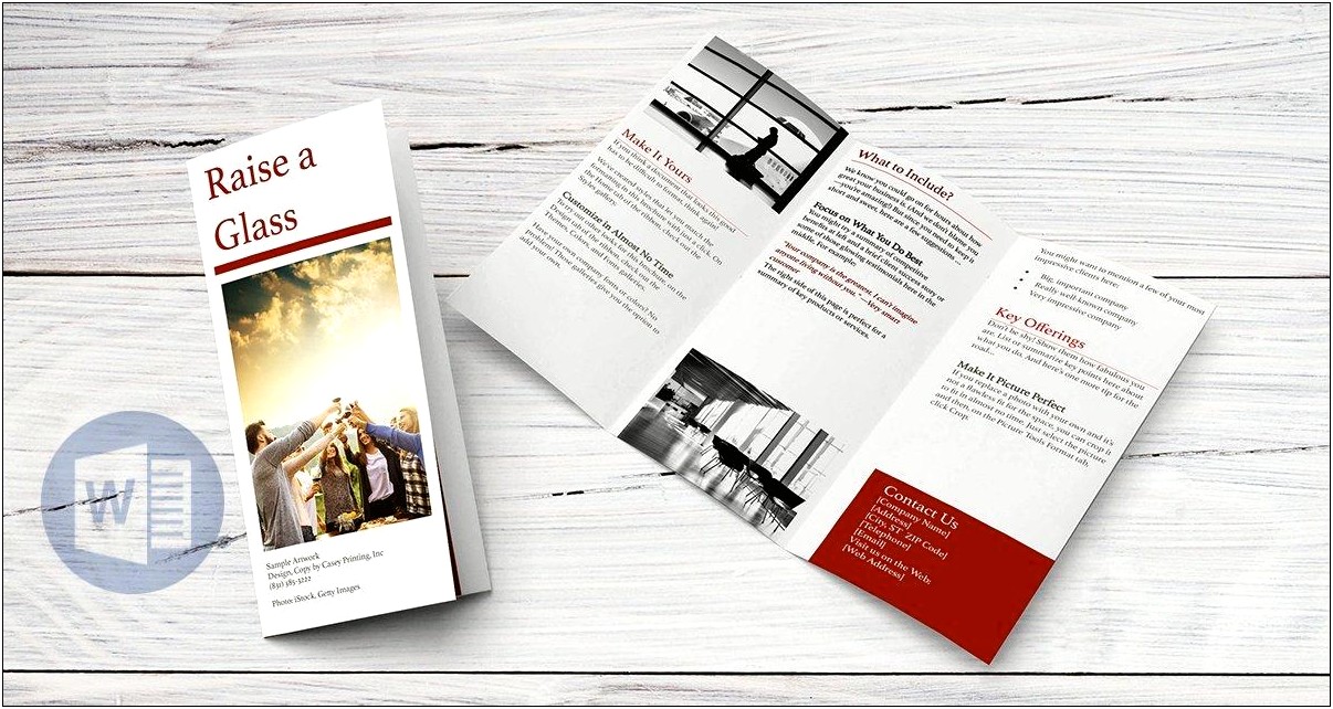 Template For Tri Fold Brochure Microsoft Word