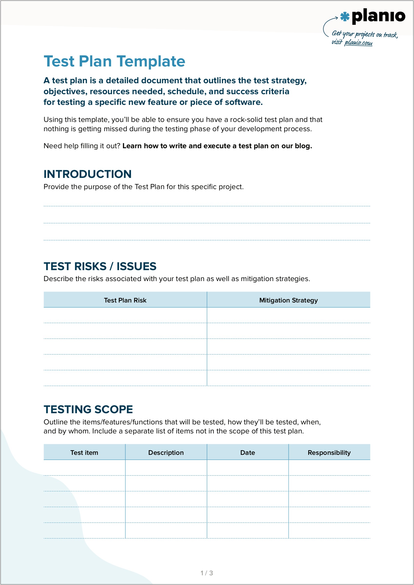 Template For User Acceptance Test Plan